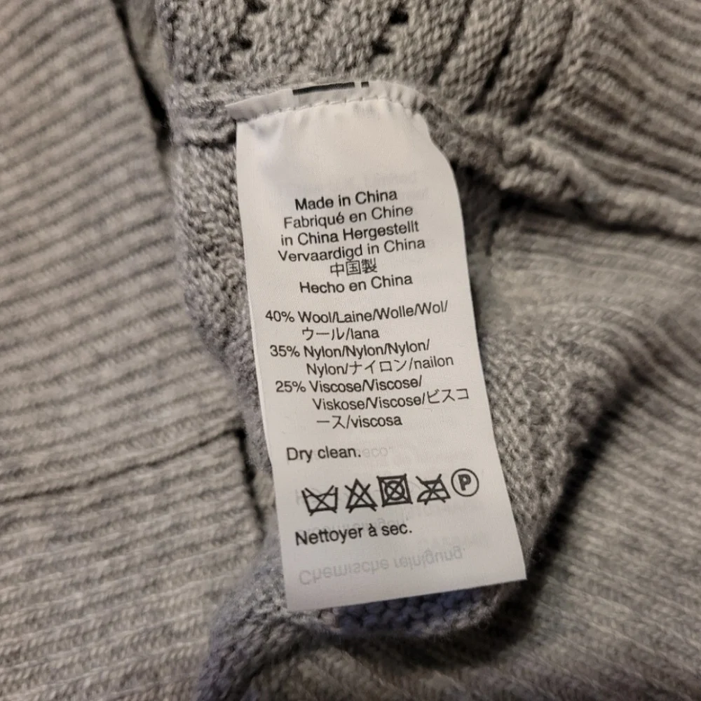 J. Crew Crewneck Scalloped Pointelle Sweater .